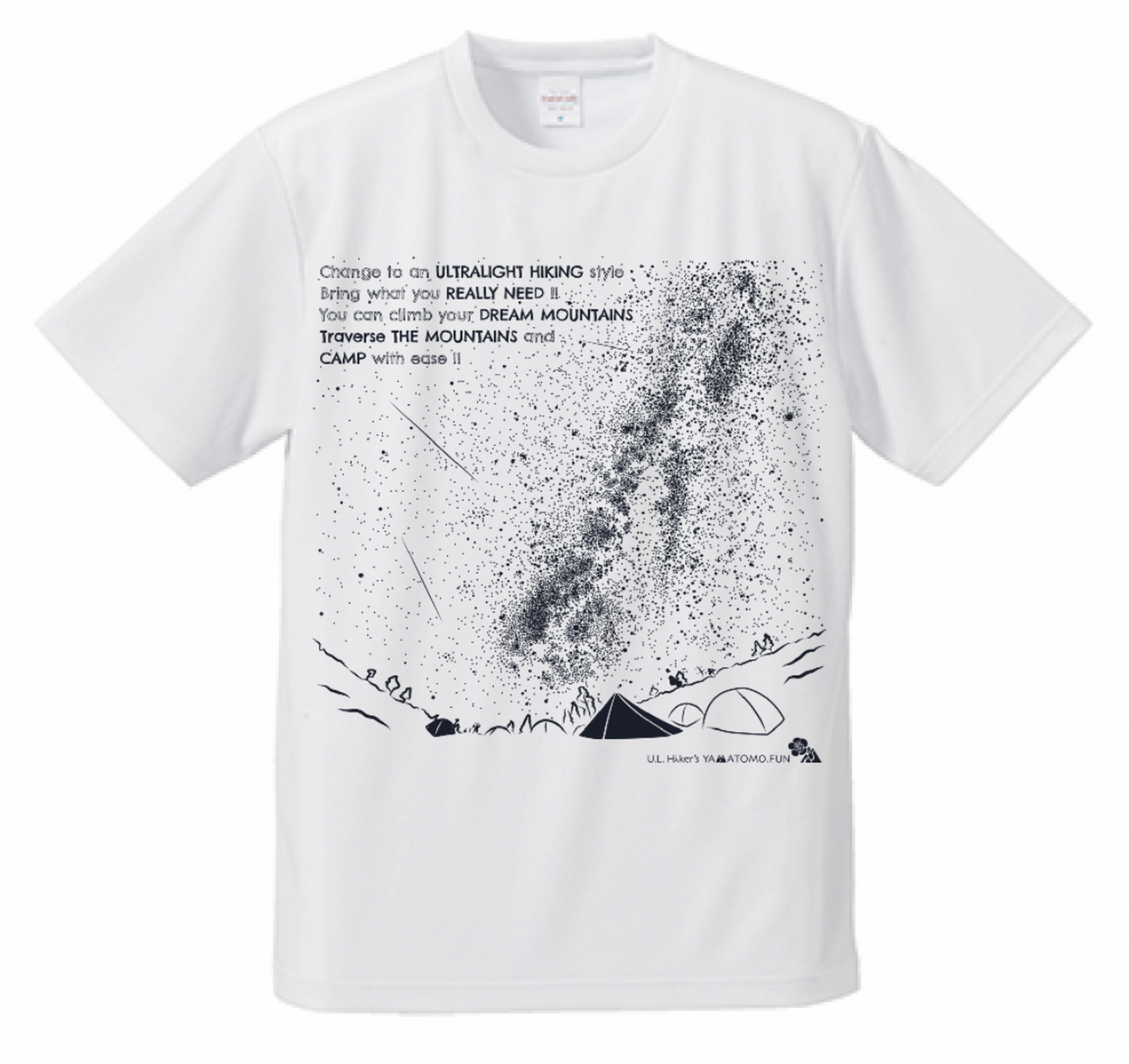 テン泊で星空を満喫する夜 Dry T Shirt Unisex