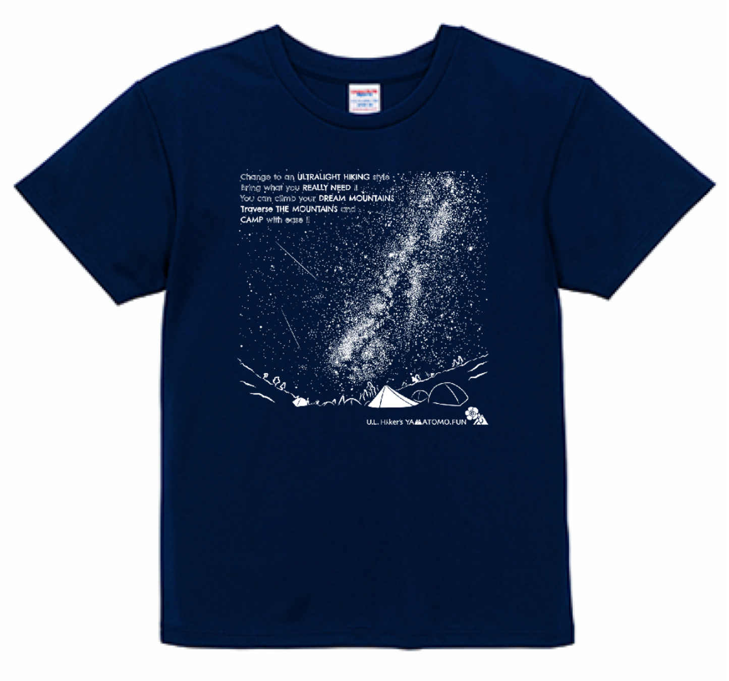 テン泊で星空を満喫する夜 Dry T Shirt W's