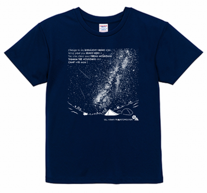 テン泊で星空を満喫する夜 Dry T Shirt W's